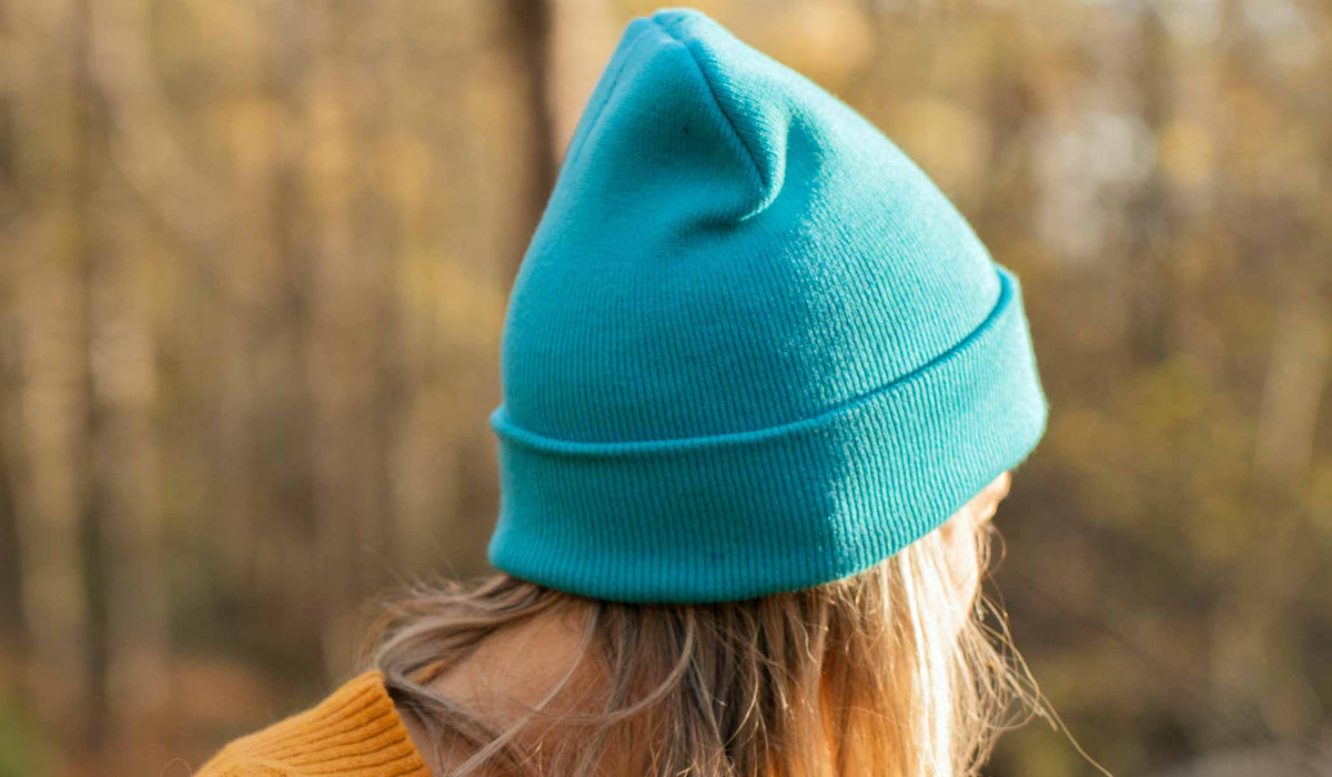 Bright Blue Unisex Recycled Cotton Beanie
