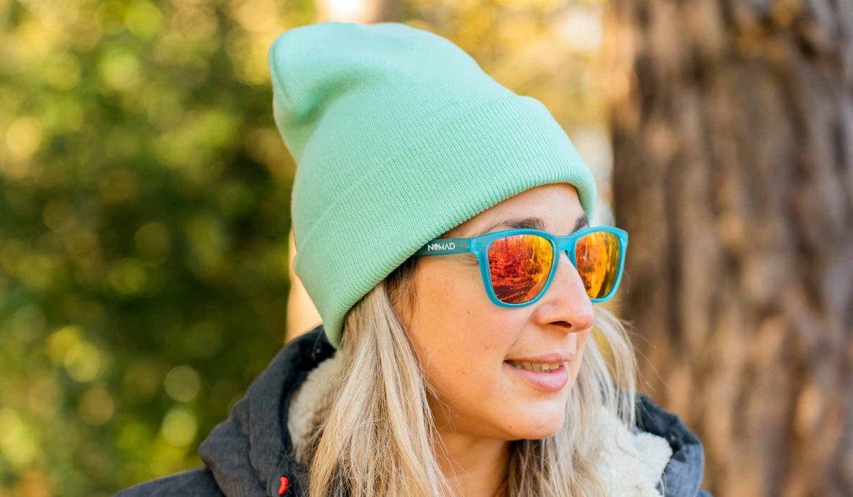 Pastel Green Unisex Recycled Cotton Beanie