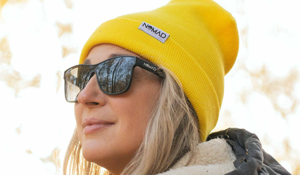 Yellow Unisex Recycled Cotton Beanie