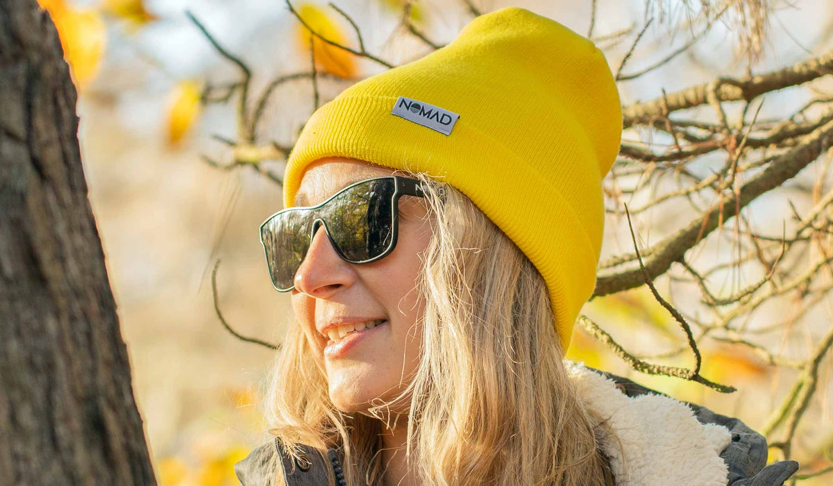 Yellow Unisex Recycled Cotton Beanie